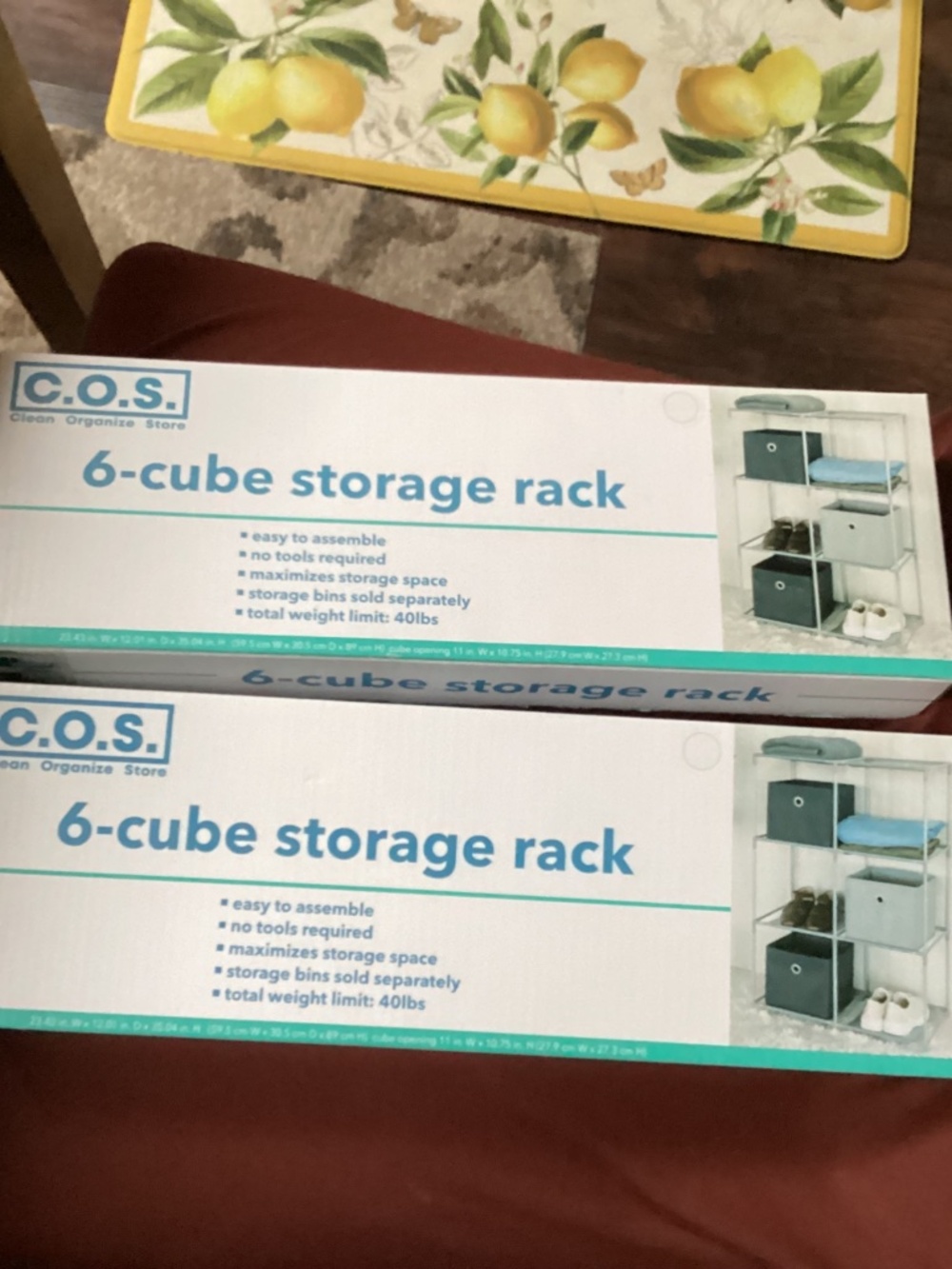 C.O.S. 6-Cube Storage Rack - Set of 2 New in box - Picture 2 of 8